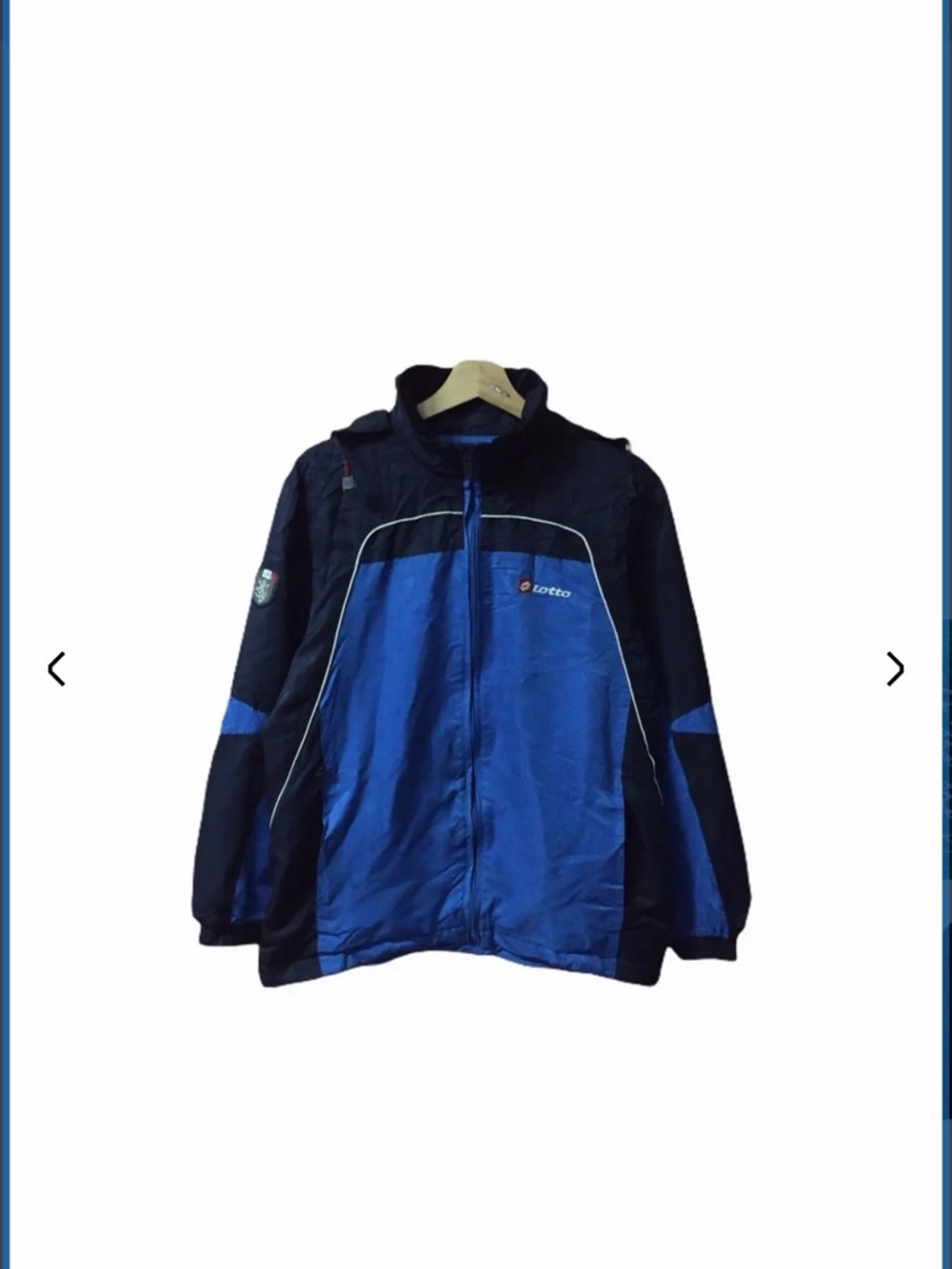 Vintage Lotto Blue & Black Athletic Jacket